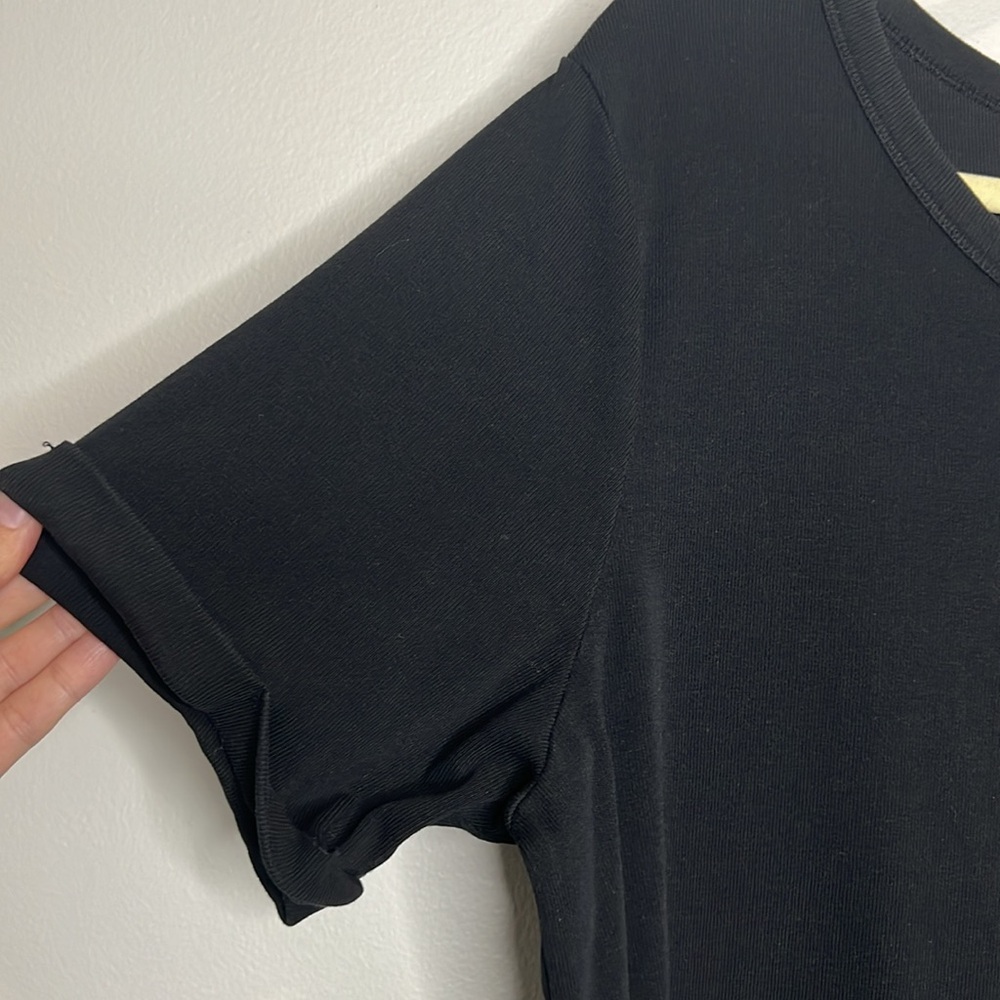 For Days Ribbed Knit black oversized tee size medium - Picture 4 of 10